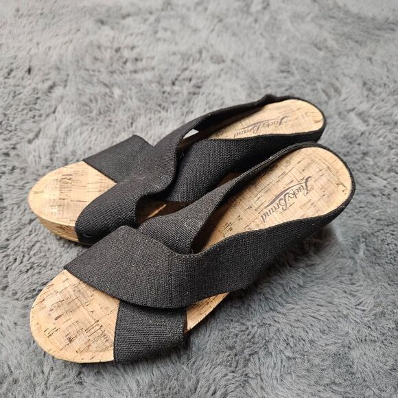 Gentky Worn Lucky Brand Wedge Sandal Size 9 - Picture 1 of 6